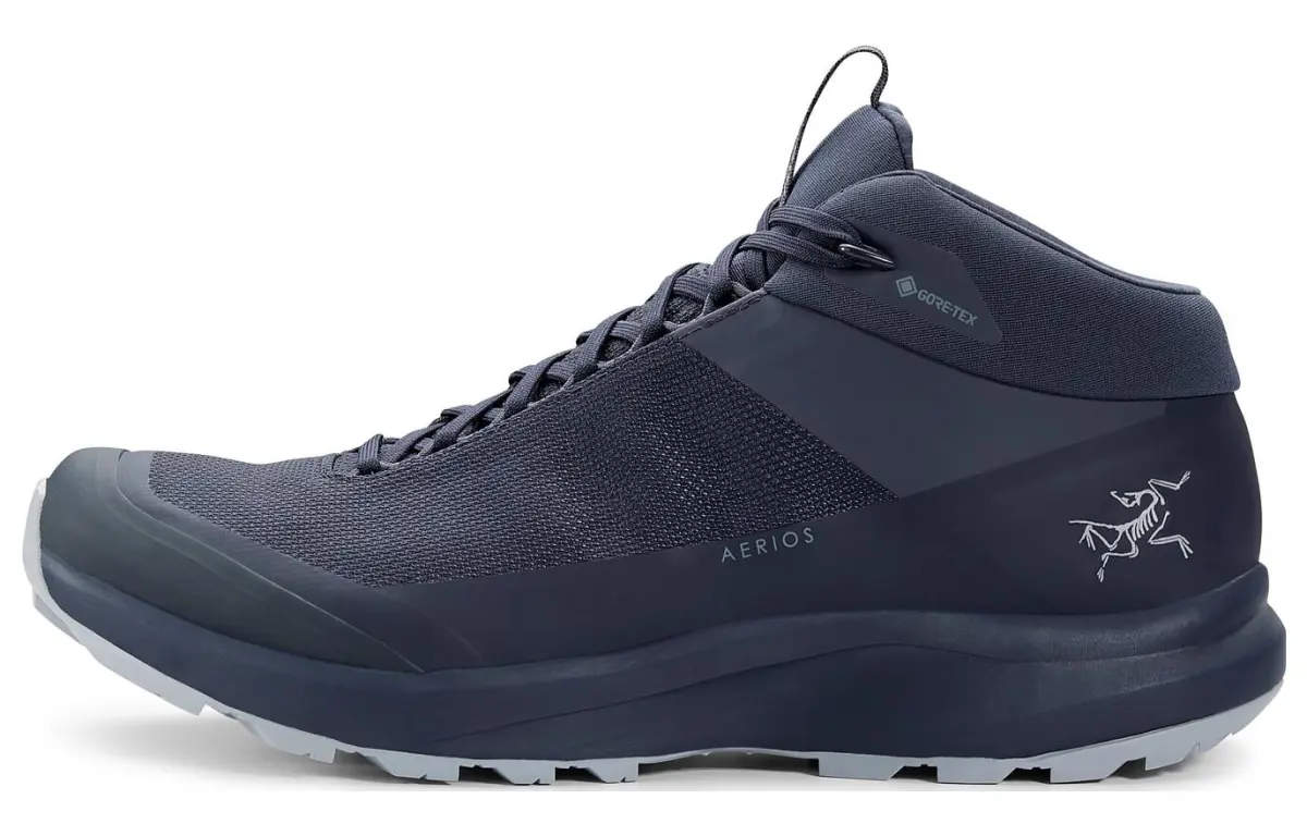 Arc'teryx Aerios GTX Slip Resistant Abrasion Resistant Mid top Outdoor Shoes Unisex Blue