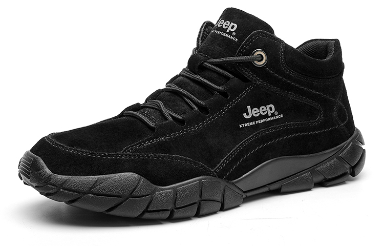 Jeep Classic Vintage Mid top Outdoor Shoes Men’s Black