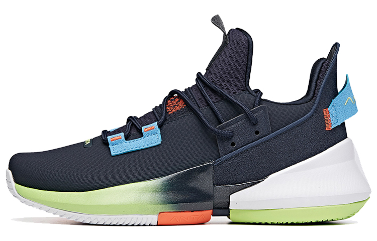 Anta Airspace 2 UFO Low top Performance Basketball Shoes Men's Dark Blue Black