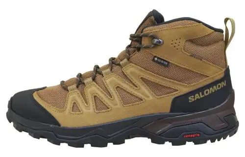 SALOMON X Ward Cushioning Mid top Outdoor Shoes Men's Burnt Earth