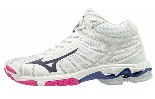 Mizuno Wave Voltage Textile, Synthetic Leather Slip Resistant, Abrasion Resistant, Breathable High top Training Shoes