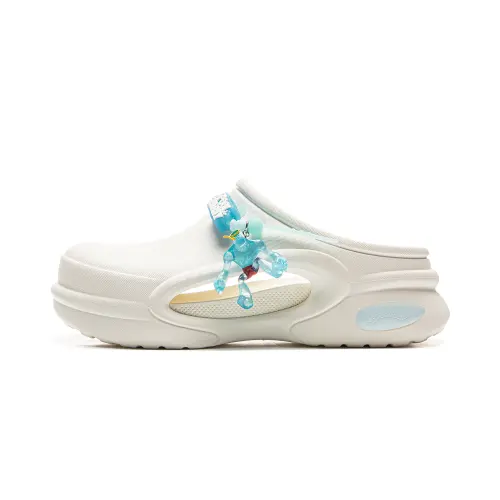 Li Ning x YINGXIONGLIANMENGYONGCHIPAIDUI Soft Clogs Unisex White
