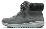 Skechers ON THE GO STELLAR Casual Short Snow Boots Women's Charcoal Gray