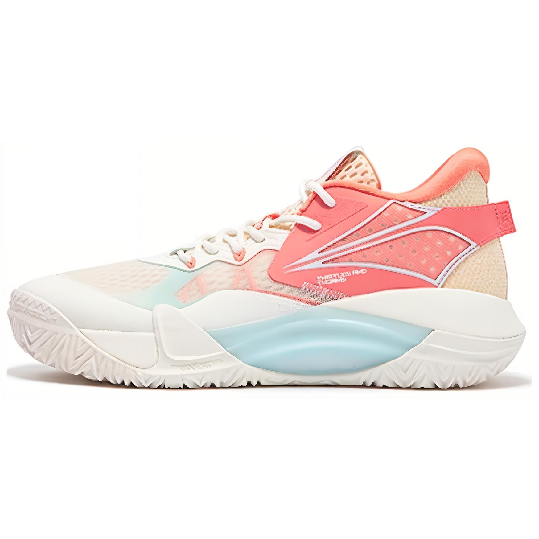 361° Thorn Cushioning Slip Resistant Abrasion Resistant Low top Basketball Shoes Men’s White Pink