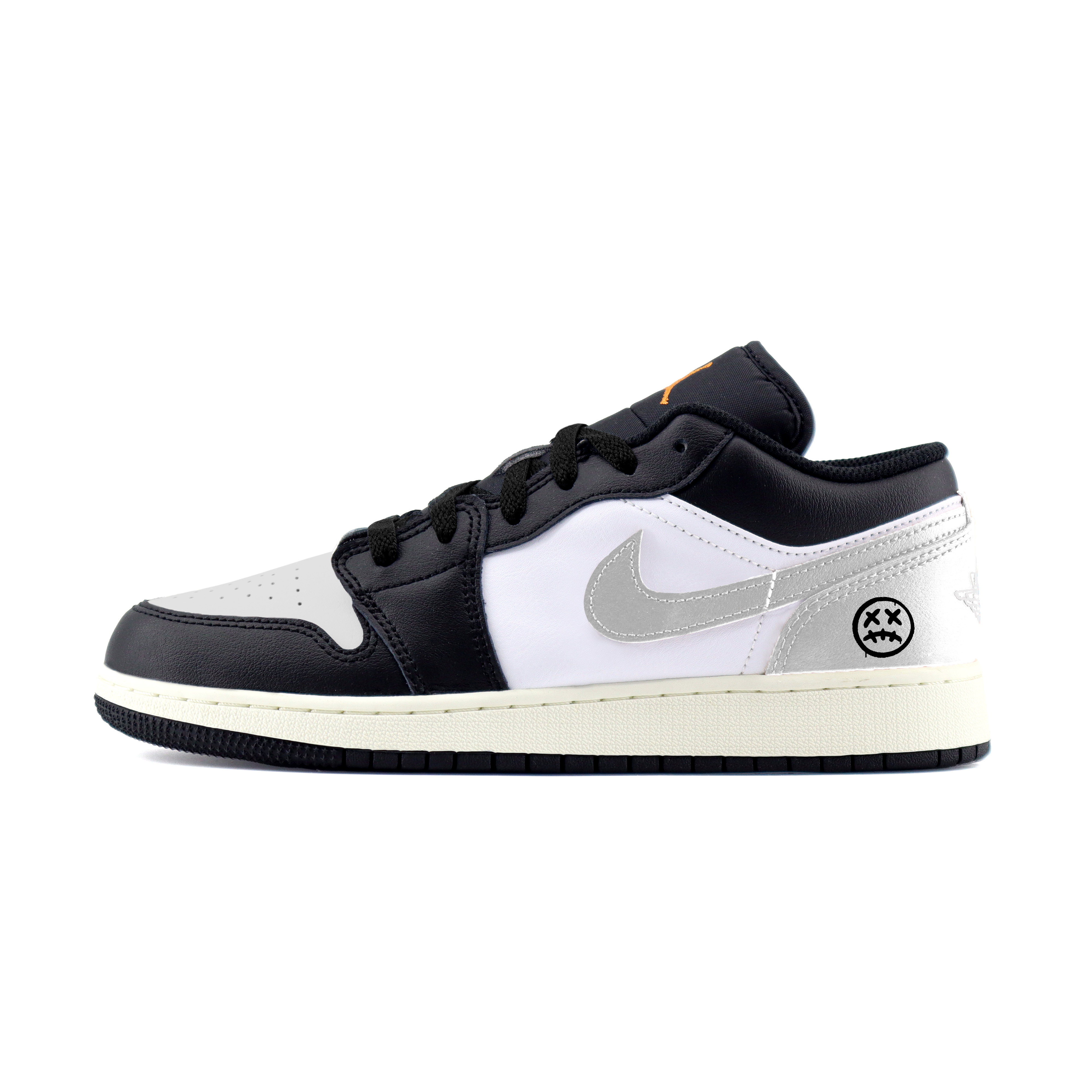 Jordan Air Jordan 1 Minimalist Fashion Abrasion Resistant Abrasion Resistant Low top Vintage Basketball Shoes Unisex