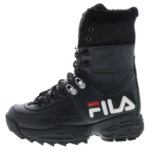 FILA Disruptor Fabric Abrasion Resistant Coverage Short Snow Boots Women's Black