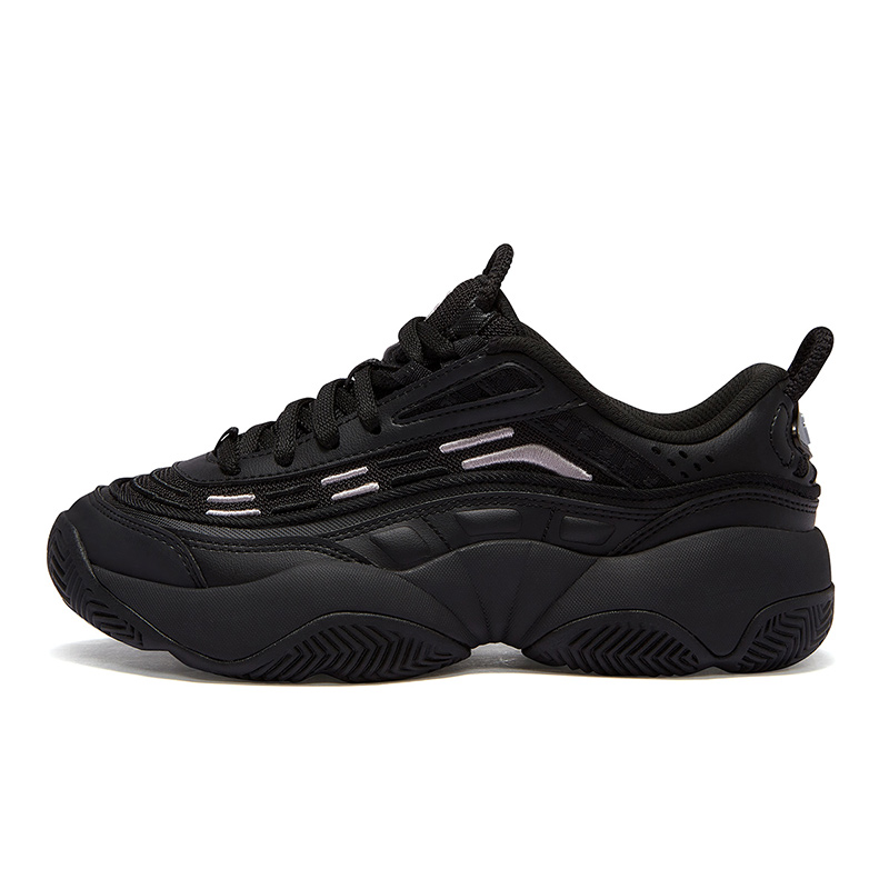 FILA FUSION FIRE Flame Shoes Abrasion Resistant Low top Vintage Basketball Shoes Women’s Black