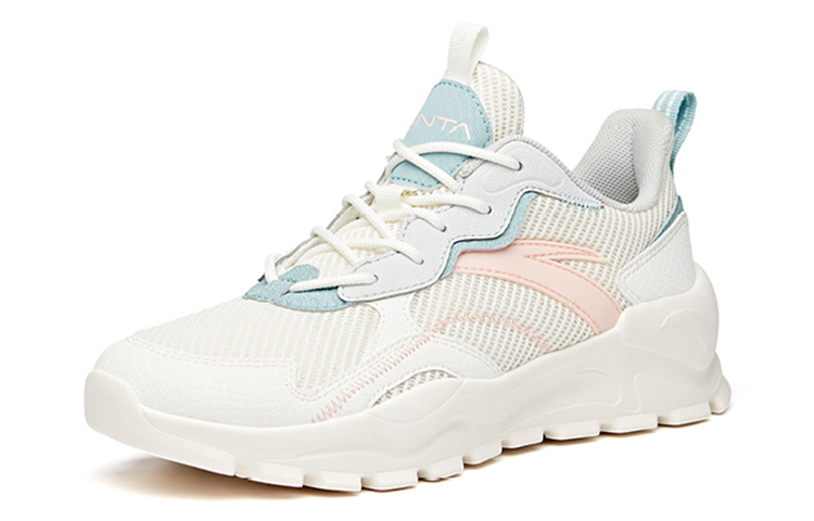 ANTA Variety Training Collection Training Shoes Women’s Low Top Ivory White/Crab Shell Green