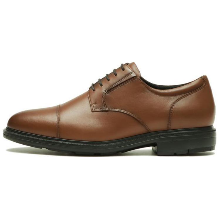 Asics Texcy Luxe Leather Dress Shoes Men's Dark Brown