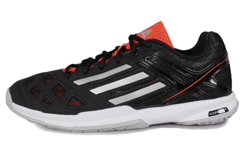 Adidas Cushioning, Wear Resistant Low top Badminton Shoes Men’s Black Red
