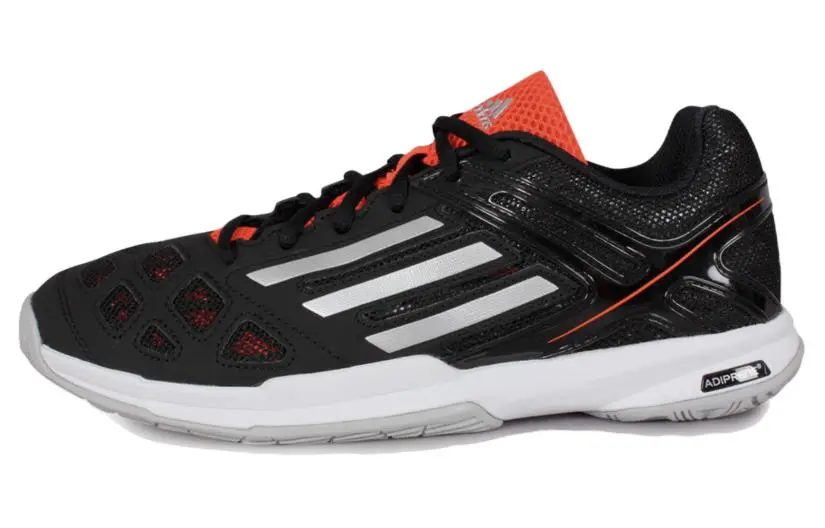 Adidas Cushioning, Wear Resistant Low top Badminton Shoes Men's Black Red