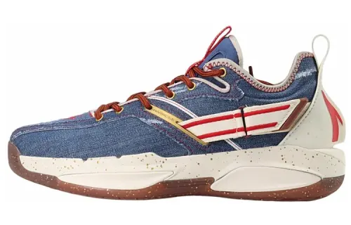 Anta Anta GH3 Hayward 3 Nitrogen Technology Shock Absorbing Anti-Slip Wear-Resistant Wrapped Support Low-top Practical Basketball Shoes Men's Denim Blue