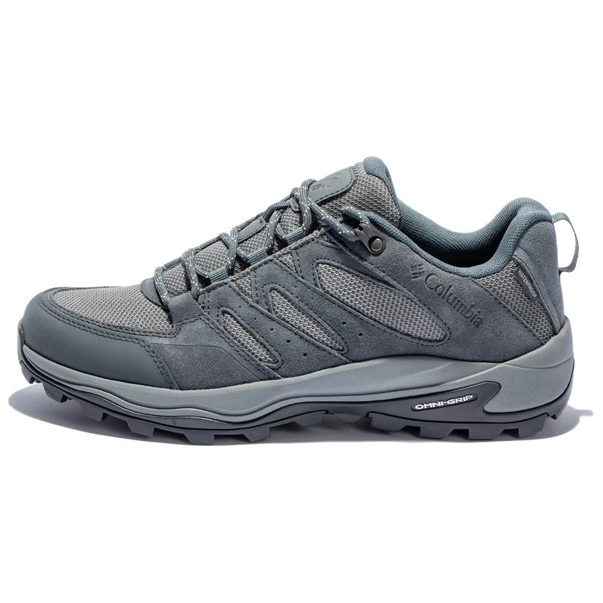 Columbia Redmond Slip Resistant Abrasion Resistant Breathable Support Grip Low top Hiking Shoes Men’s Gray