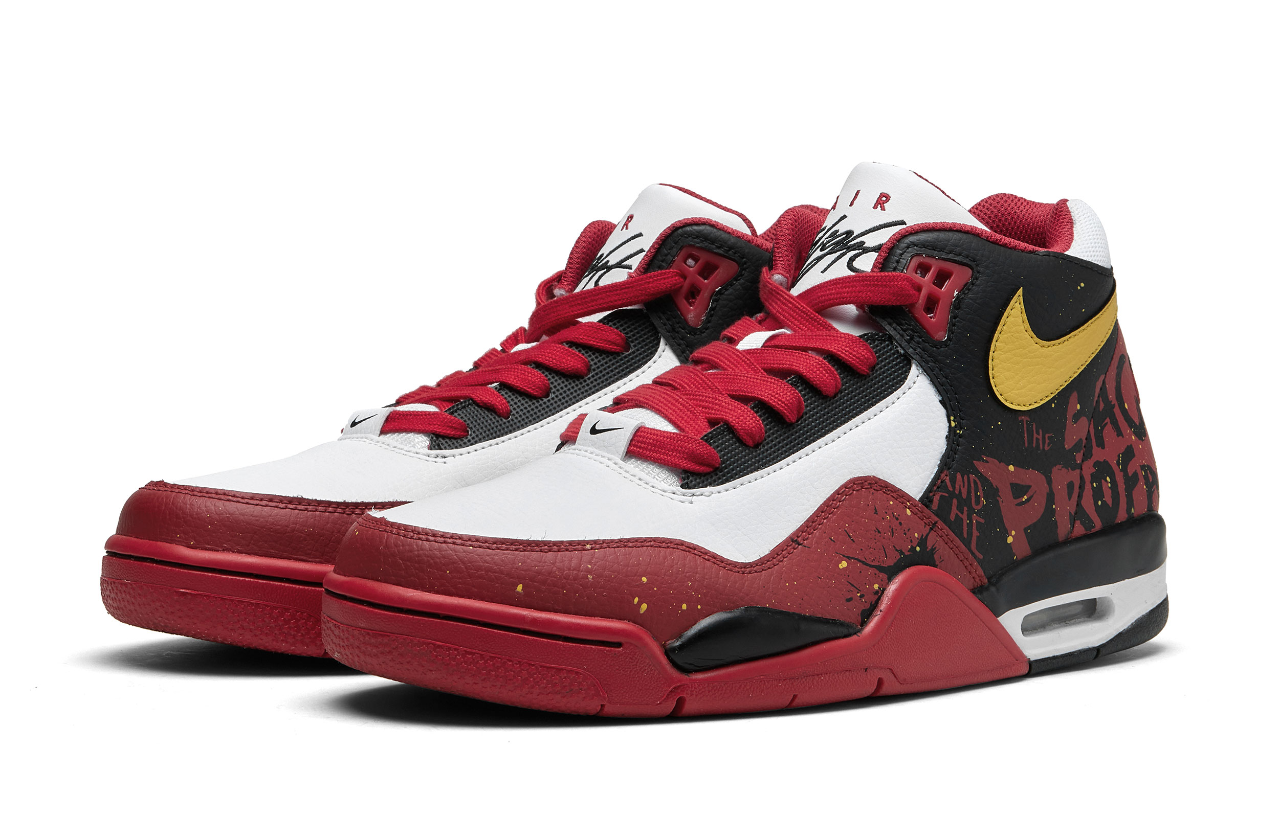 Nike Flight Legacy 101 Mid top Vintage Basketball Shoes Men’s Red