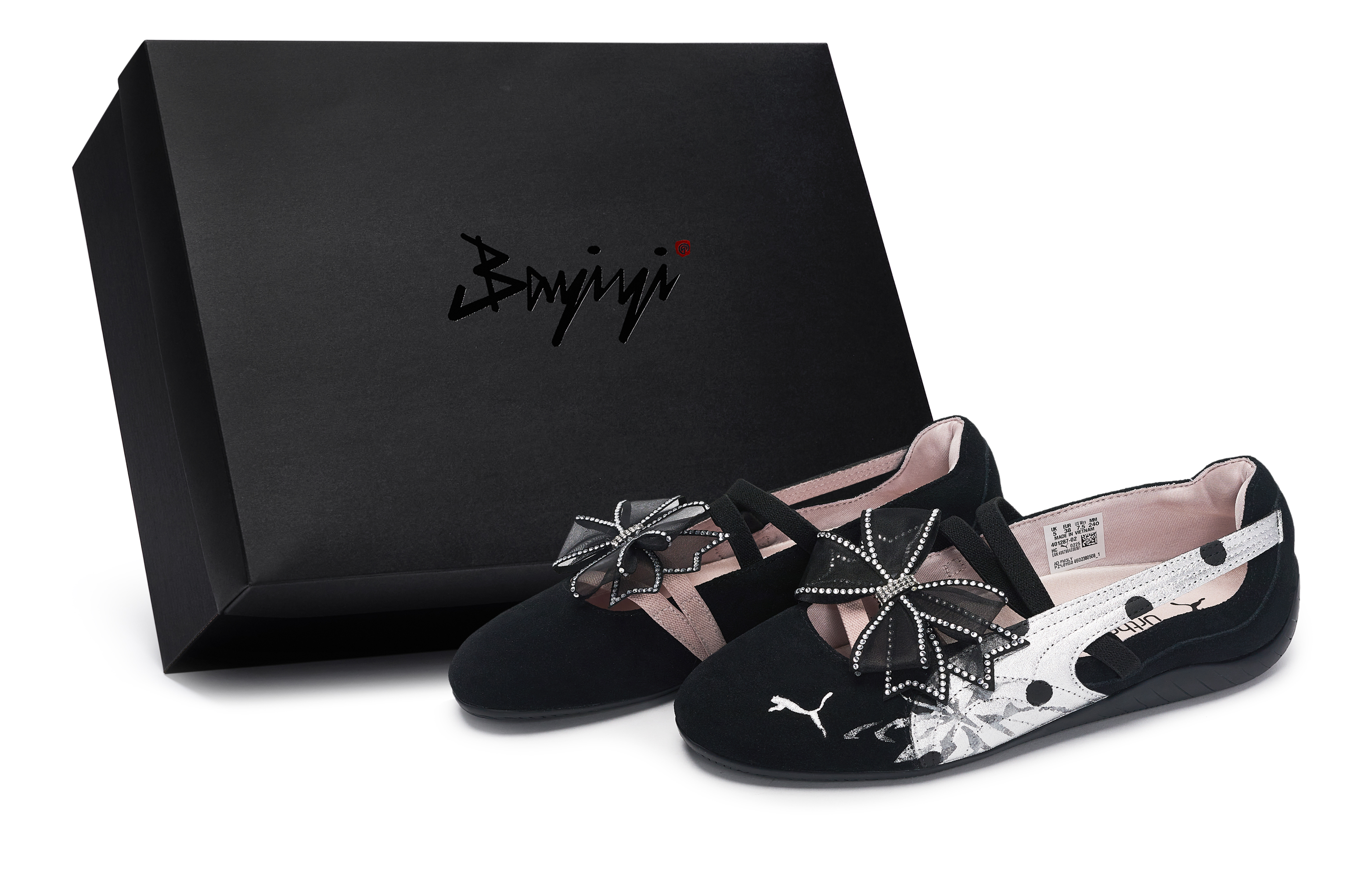 PUMA Speedcat Collection 811 Manufacturing, Butterfly Polka Dot, Special Shoe Box Abrasion Resistant Low top