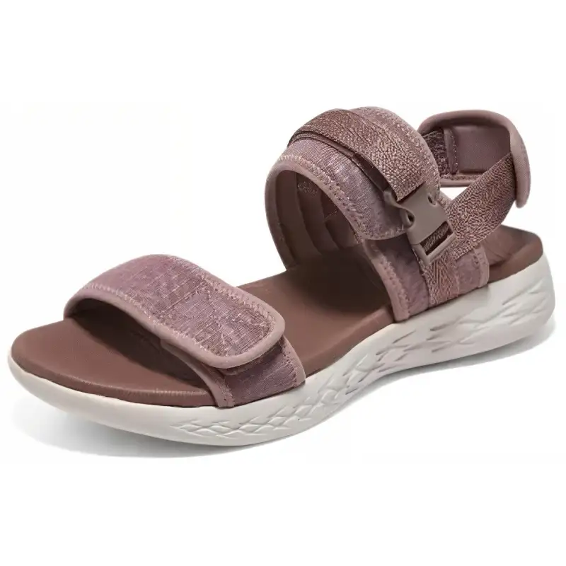 Skechers ON THE GO Mesh One Strap Sandals Women's Plum Red
