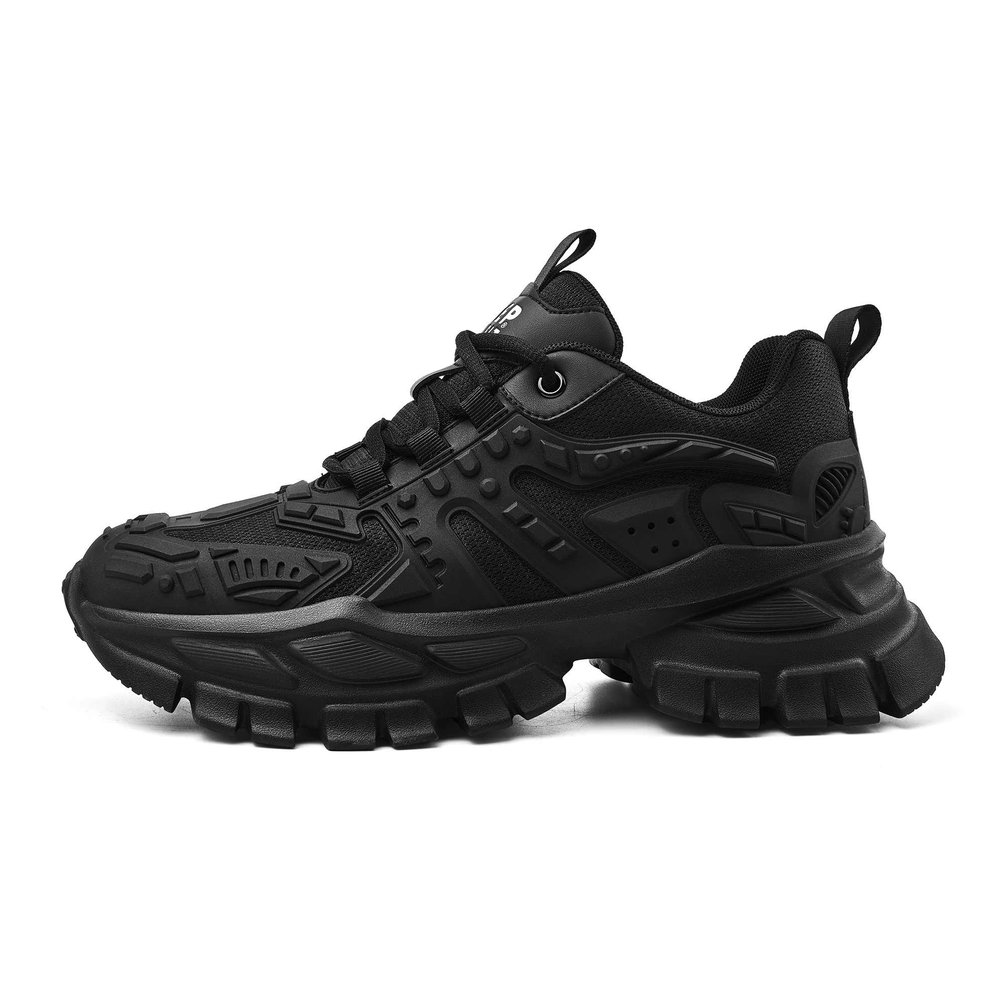 JEEP SPIRIT Black Myth Abrasion Resistant, Waterproof, And Breathable, Lightweight, Height Increasing Low top
