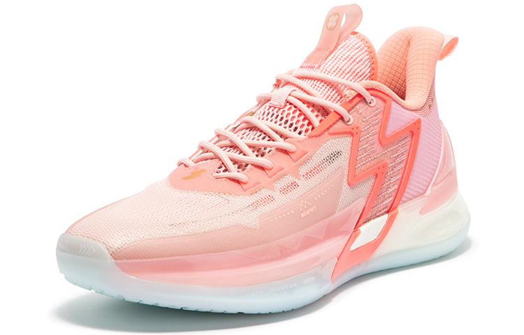 361° BIG3 4.0 PRO Low top Performance Basketball Shoes Men’s Soft Peach Pink
