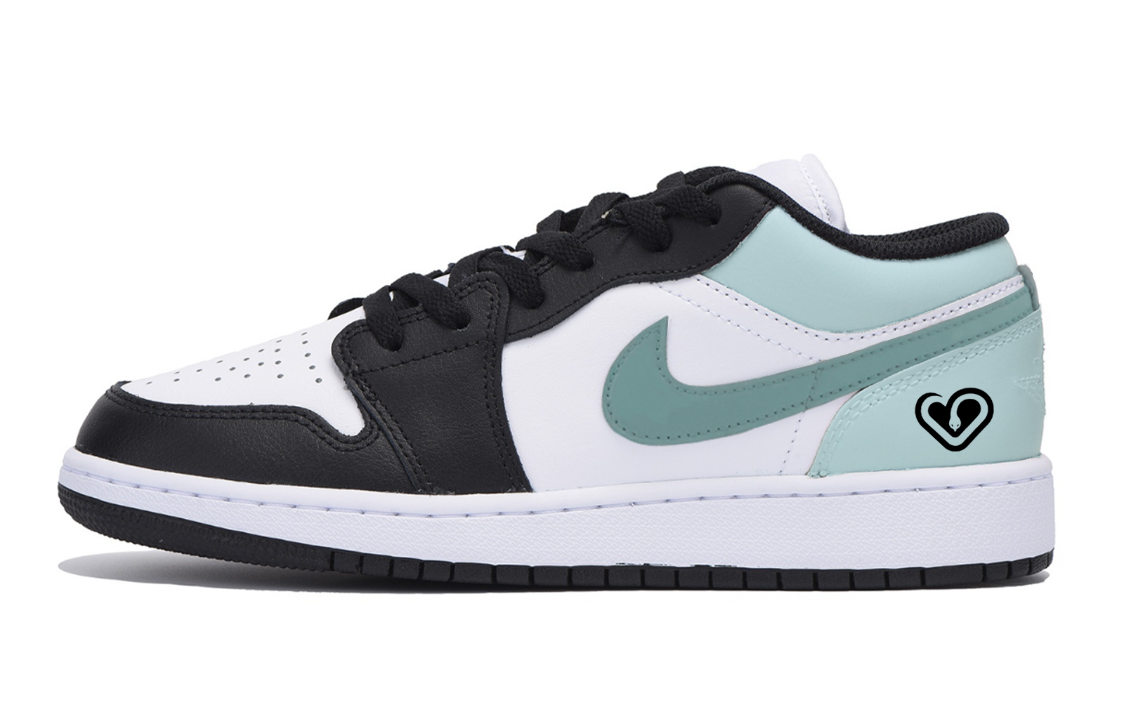 Jordan Air Jordan 1 Vintage Basketball Shoes Men’s Low Top Black Tiffany