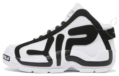 Y/Project x FILA Grant Hill 2 Leather Mid top Vintage Basketball Shoes Unisex White Black Korean Style