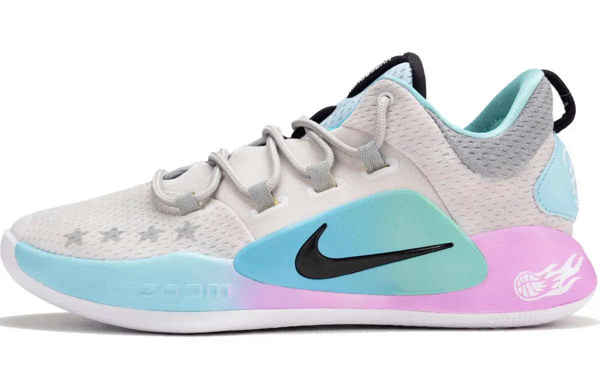 Nike Hyperdunk X Cushioning Slip Resistant Cushioning Slip Resistant Low top Basketball Shoes Men's Gray Blue