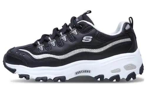 Skechers D'Lites D'LITES Now & Then Y2K Vintage Running Shoes Mesh, Artificial Leather Casual Cushioning Low top