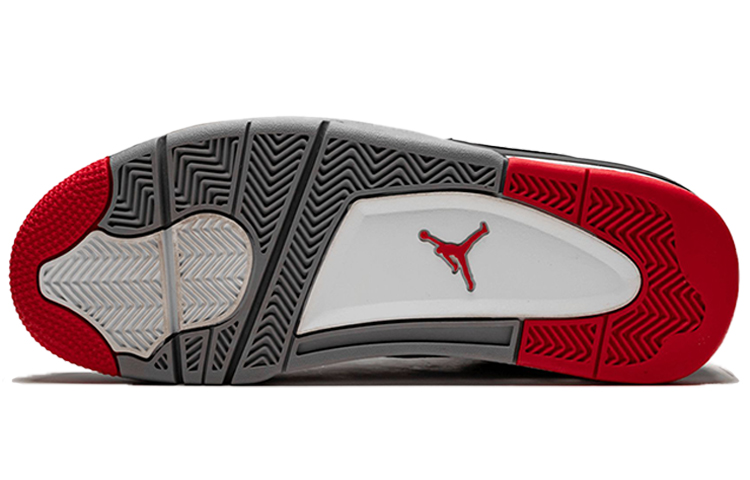Мужские кроссовки Jordan Air Jordan 4 Retro Bred (черно-красные) — фото 5