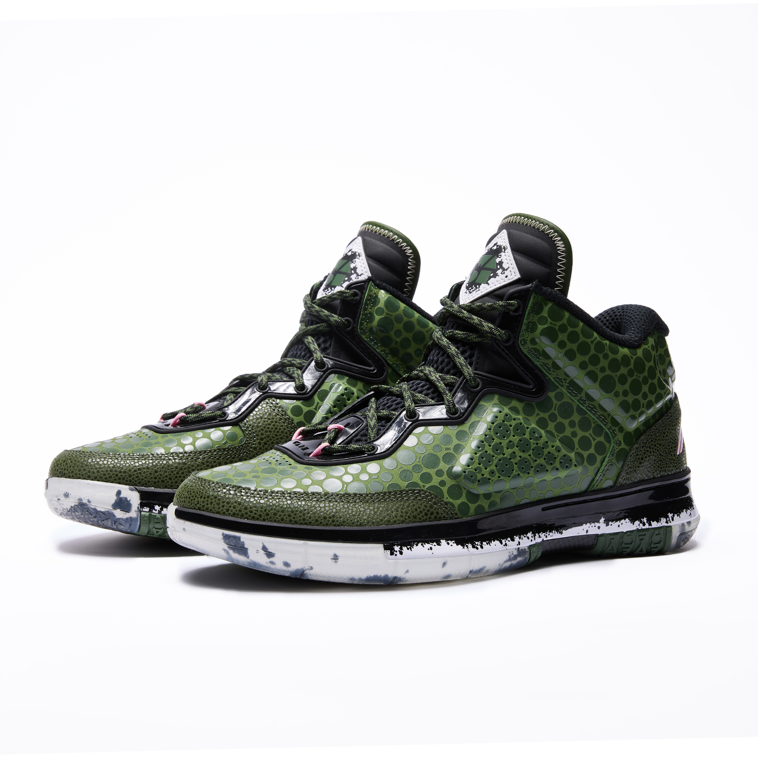 Li Ning WOW 1 Basketball Shoes Men’s High Top Green