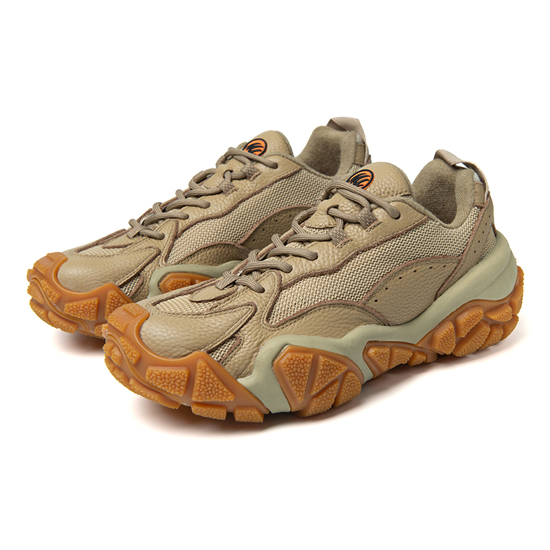 MODE FULL Cow Leather Cushioning Slip Resistant Abrasion Resistant Waterproof And Breathable Low top