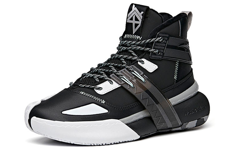 Anta Crazy 4 Synthetic Leather Cushioning Slip Resistant Abrasion Resistant Coverage Thermal High top Basketball Shoes