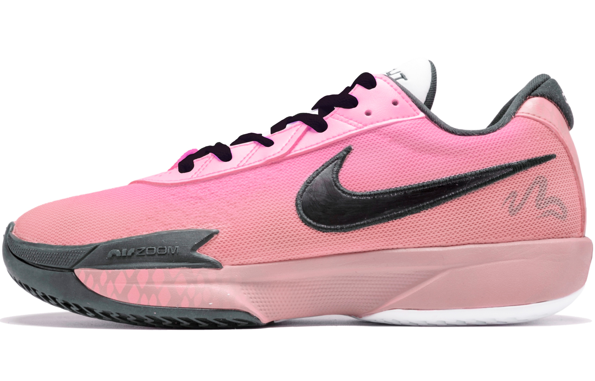 Nike Air Zoom G.T. Cut Academy Cushioning Abrasion Resistant Breathable Low top Basketball Shoes Unisex Pink