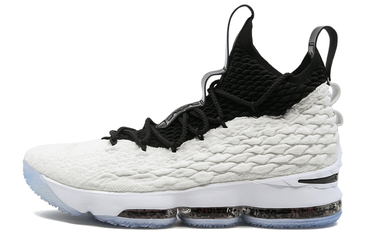 Кроссовки Nike Lebron 15 Graffiti (черно-белые)