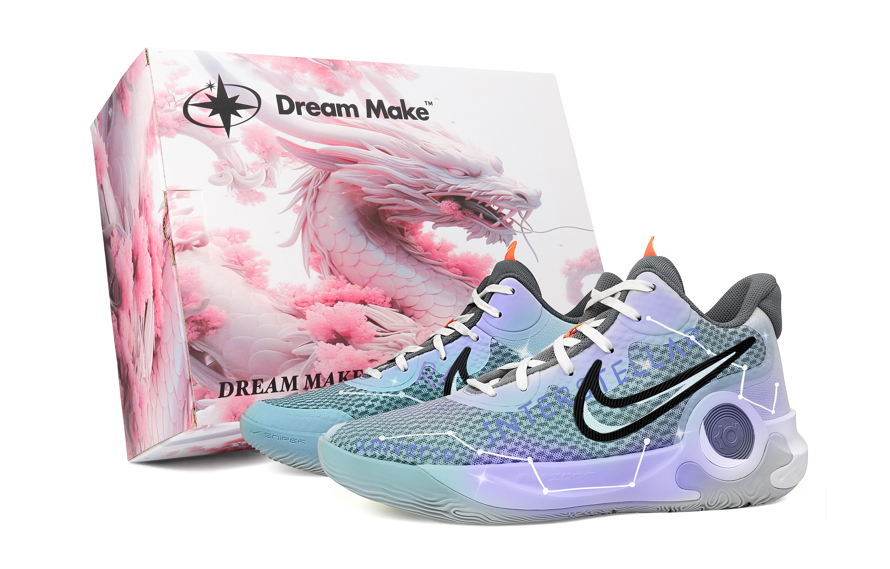 Nike KD Trey 5 IX Slip Resistant Abrasion Resistant Low top Basketball Shoes Unisex Light Blue