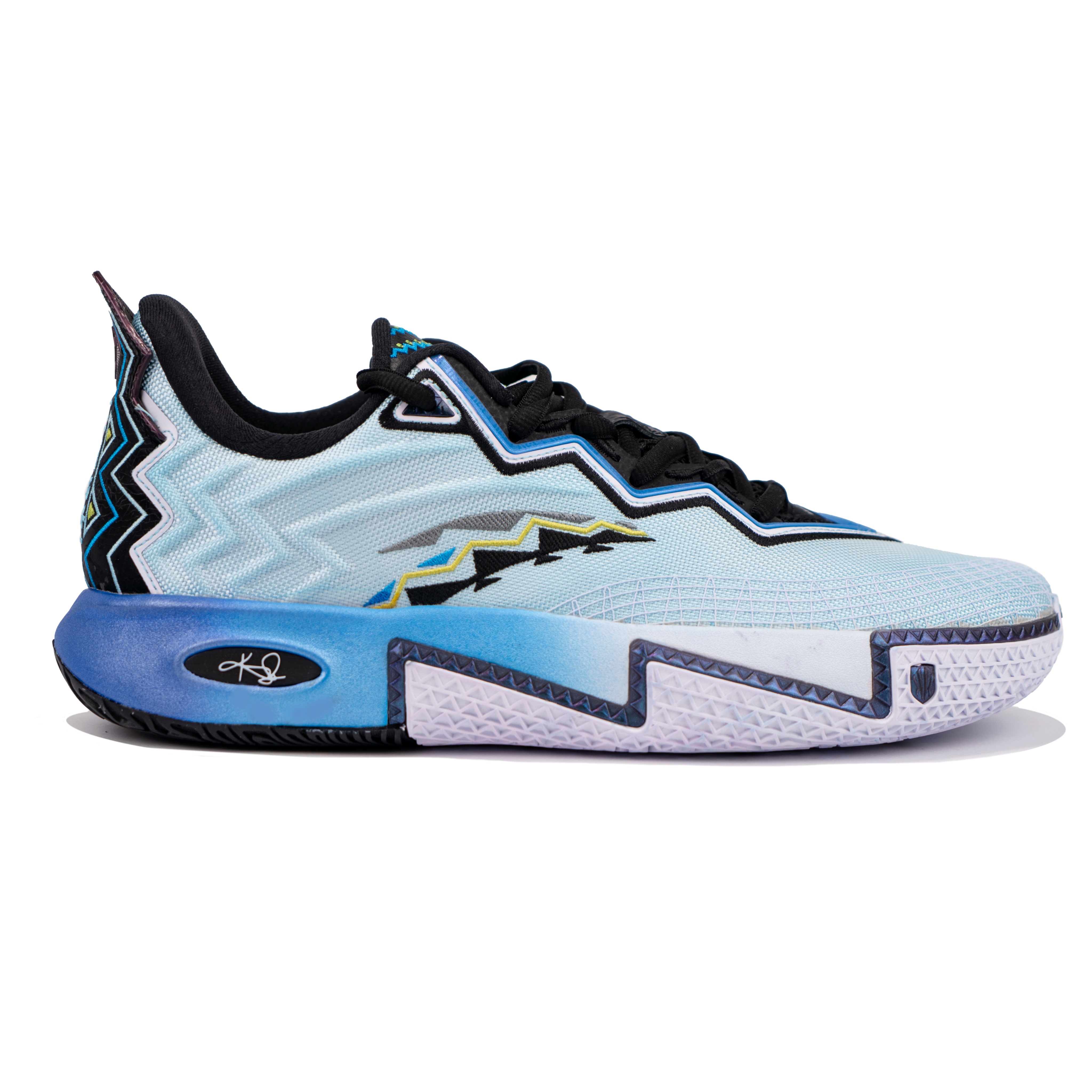 Anta KAI 2 Low top Nitrogen Technology Basketball Shoes Men’s Blue Pink Mismatched