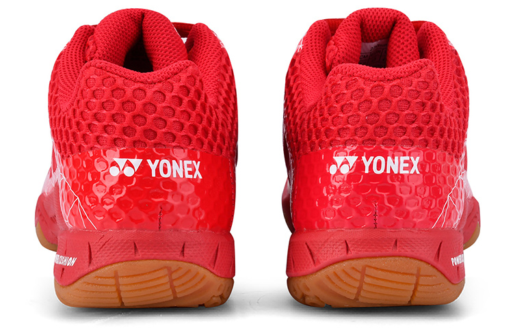 YONEX Slip Resistant Abrasion Resistant Slip Resistant Abrasion Resistant Low top Badminton Shoes Unisex Red