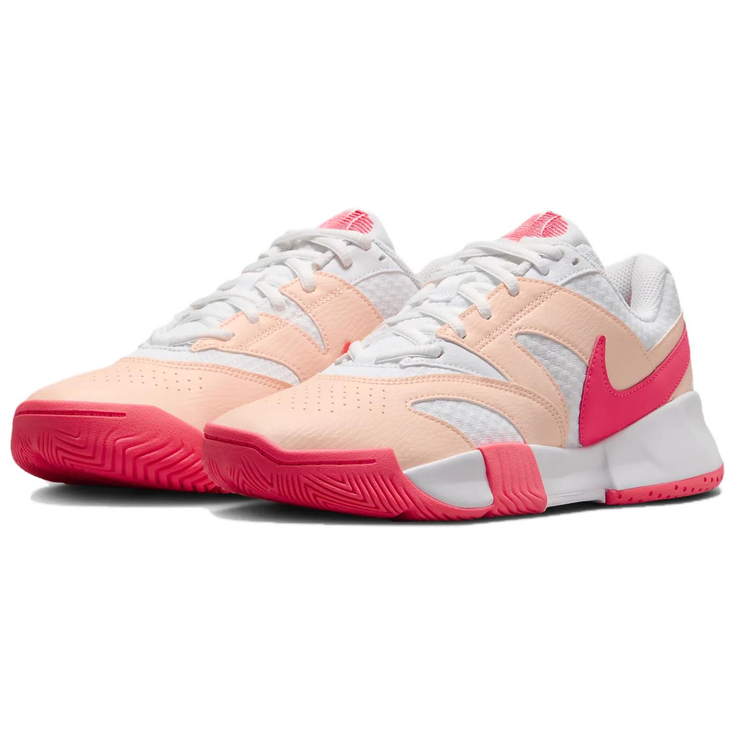 Nike Court Lite 4 White Crimson Tint Aster Pink Hot Punch Women’s