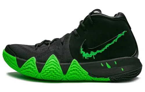 Nike Kyrie 4 Halloween Kyrie 4 Mid-top Practical Basketball Shoes Men's Black and Green
