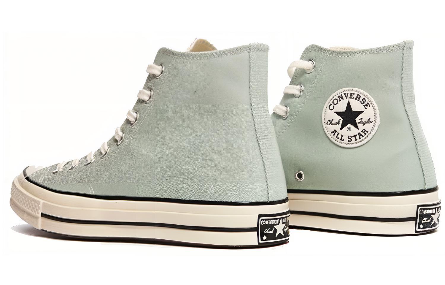 Кеды Converse Chuck Taylor All Star Hi (светло-зеленые) — 淡绿色/白色 — фото 2