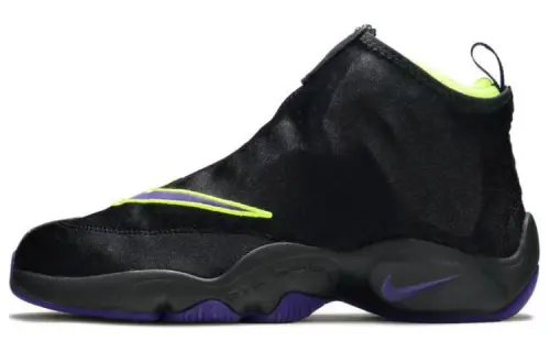 Nike Zoom Flight 98 The Glove Round toe comfortable sports wear-resistant and lightweight high-top retro basketball shoes men's black