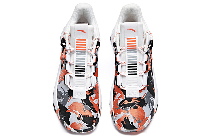 Anta Advanced Player Collection Synthetic Leather Cushioning Slip Resistant Abrasion Resistant Mid top Basketball Shoes