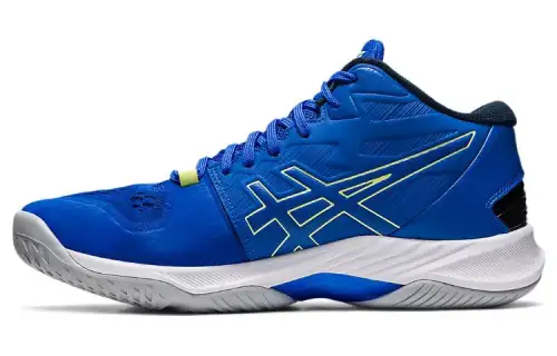 Asics Sky Elite FF 2 MT 2 Comfortable Volleyball Shoes Shock Absorption Low Top Training Shoes Men's Blue White