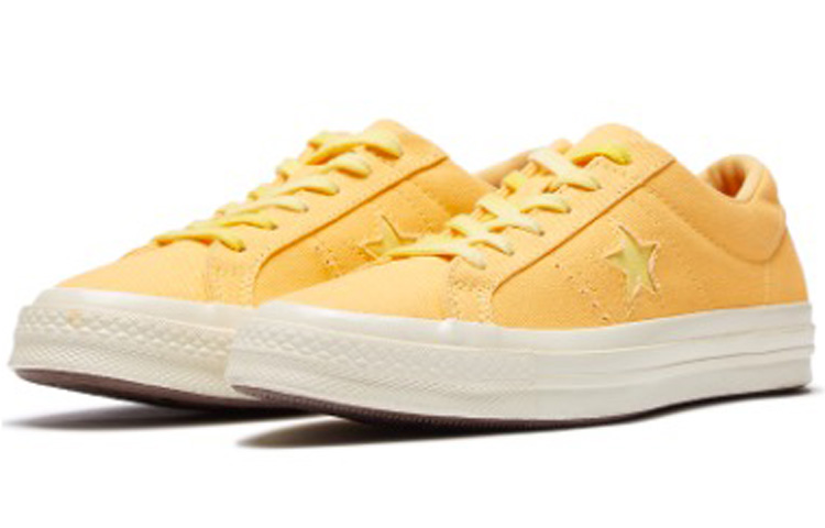 Кеды Converse One Star (кремово-желтые) — фото 3