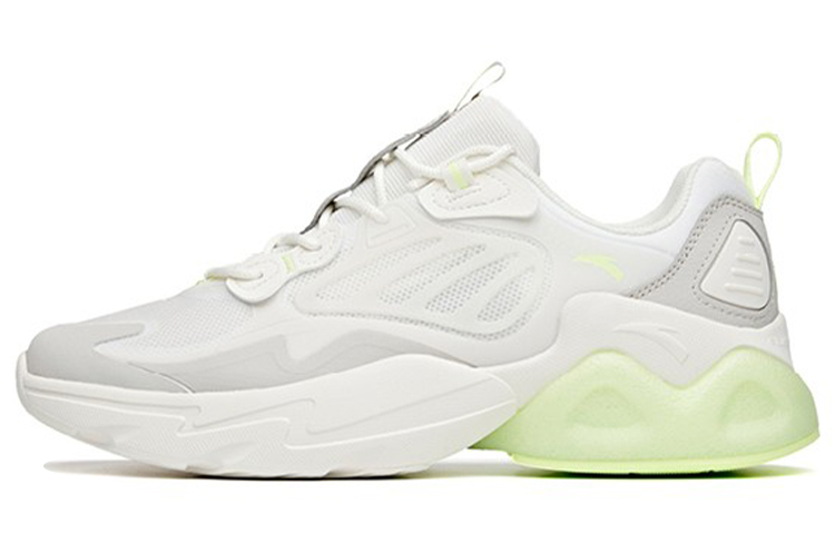 Anta Millennium 2.0 Cushioning Slip Resistant Abrasion Resistant Low top Chunky Sneakers Men's White Green