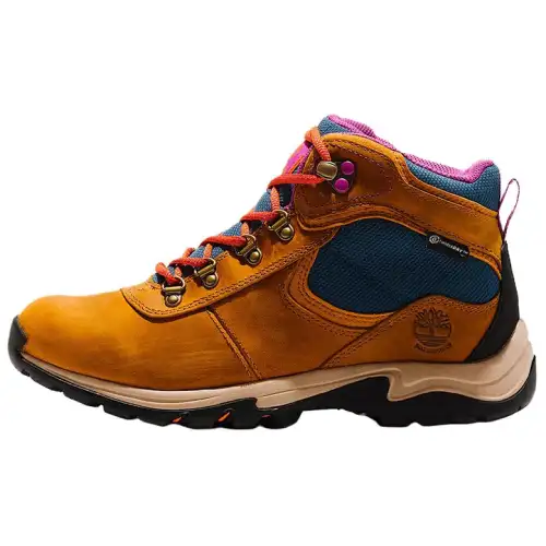 Timberland Maddsen Leather Non Slip And Waterproof Mid top Hiking Shoes Women's Brown