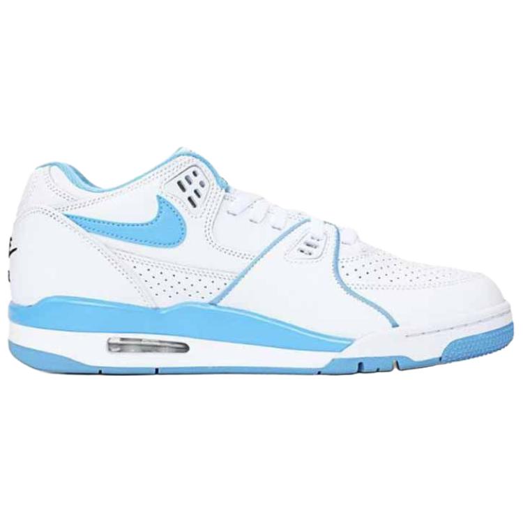 Nike Air Flight 89 Comfortable Slip Resistant Abrasion Resistant Low top Basketball Shoes Men’s White Blue