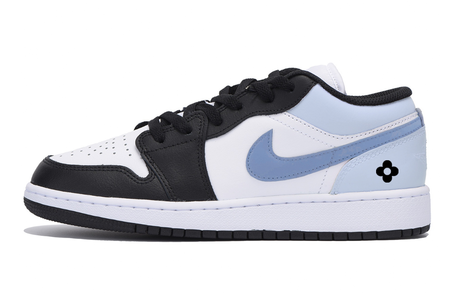 Jordan Air Jordan 1 Cherry Blossom Maris Sal Abrasion Resistant Low top Vintage Basketball Shoes Men’s White Blue