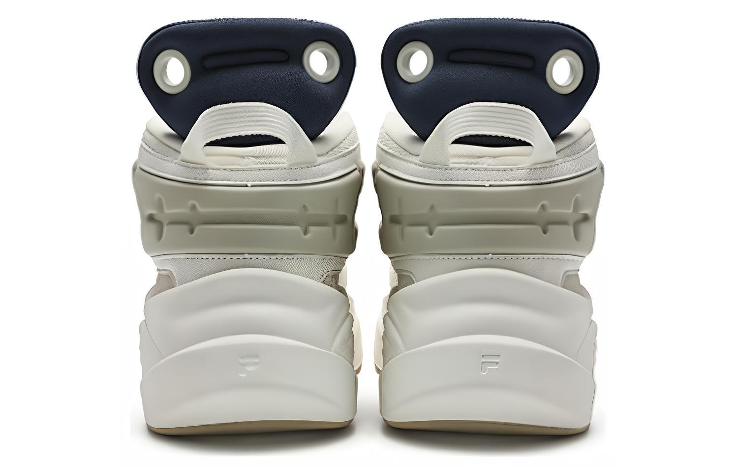 FILA FUSION THE MASH Comfortable Cushioning, Wear Resistant Low top Vintage Basketball Shoes Men’s White