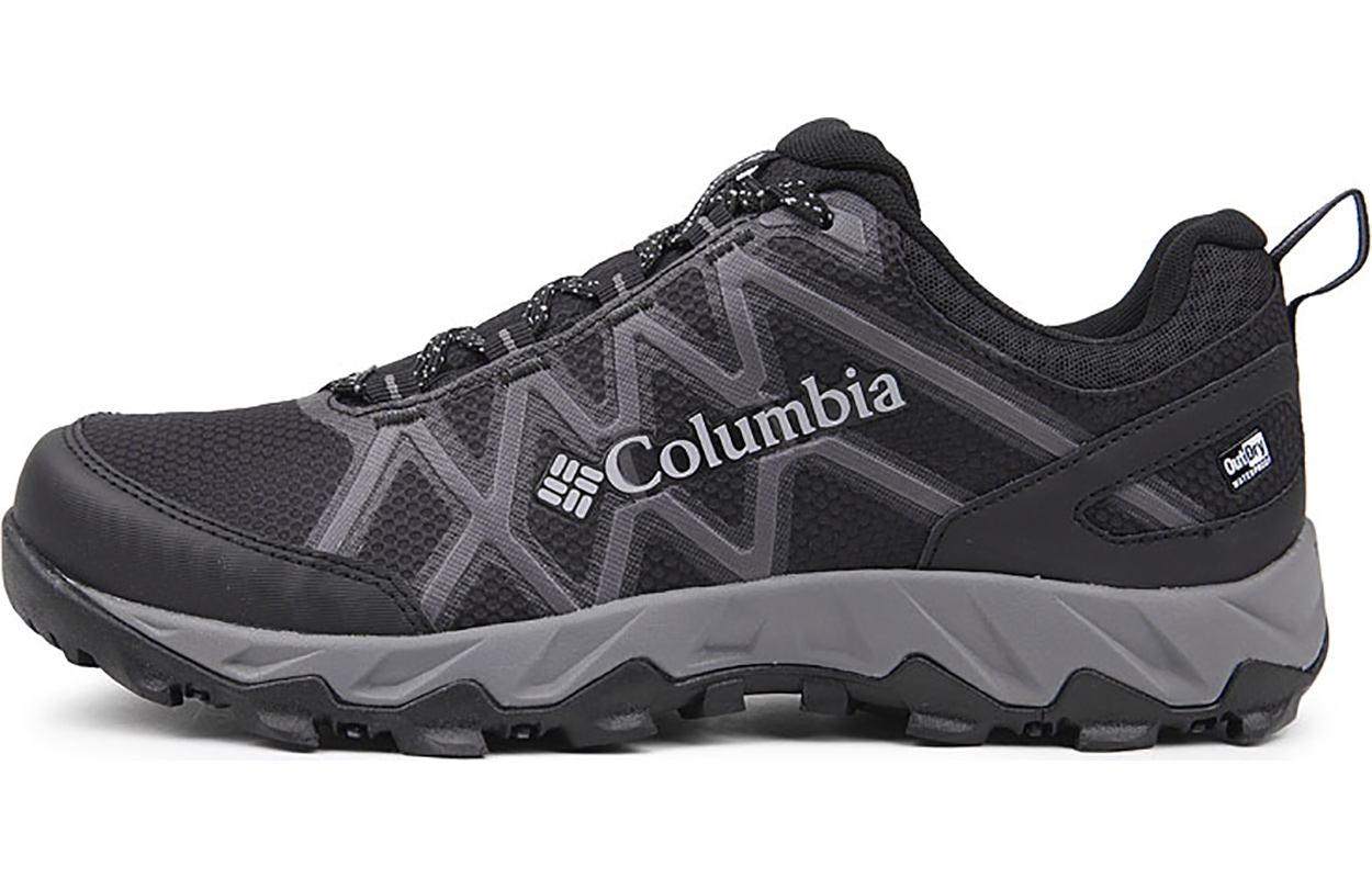 Columbia Textile, Synthetic Leather Outdoor Cushioning, Non Slip, And Waterproof Low top Hiking Shoes Men's Black
