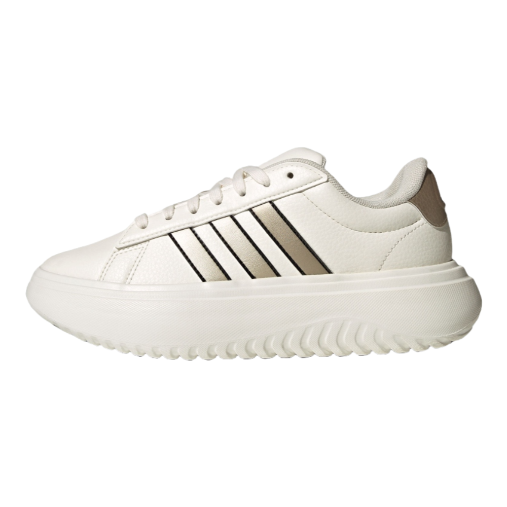 Женские кеды adidas GRAND COURT PLATFORM (розово-белые)