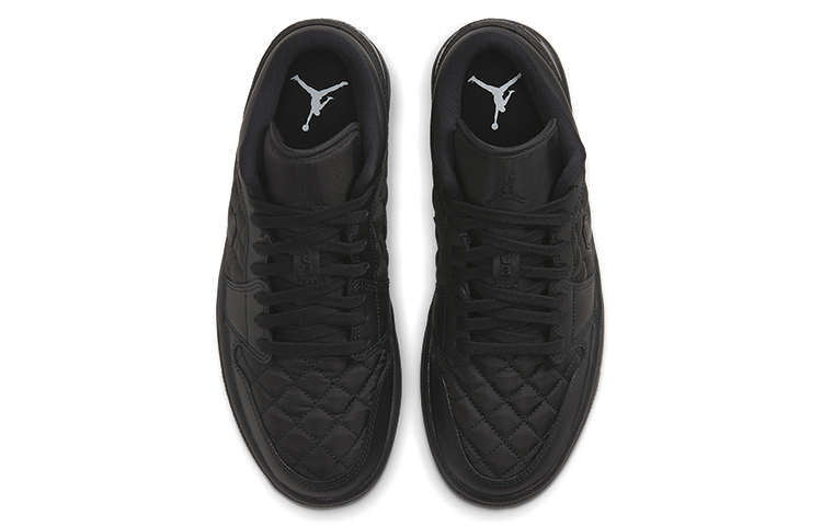 Jordan 1 Low Triple Black Quilted Women’s